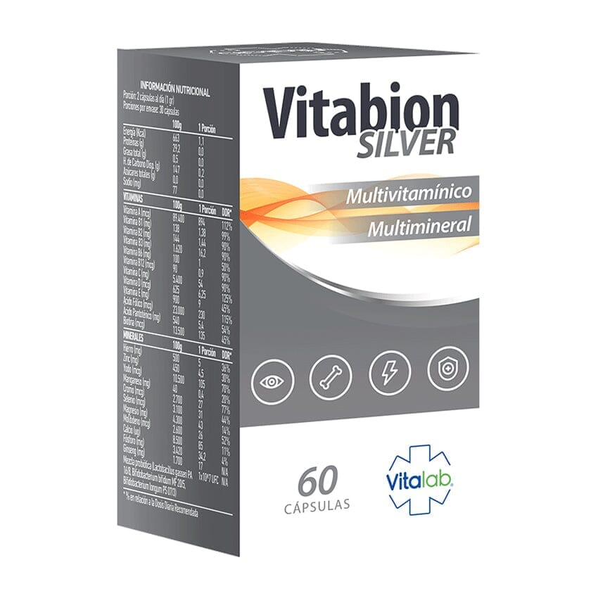 Vitabion silver x 60 cápsulas Farmex-Pluxee-Persistente